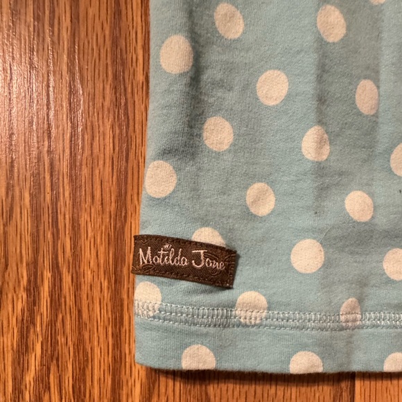 Matilda Jane Long-Sleeve Polka Dot Ruffle Waist Romper – Girls Size 6 - Picture 3 of 4